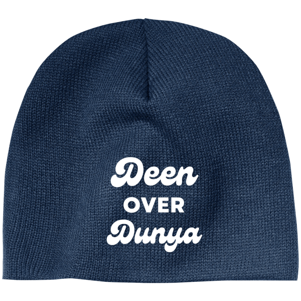 DEEN OVER DUNYA  Embroidered 100% Acrylic Beanie ( More Colors Options )