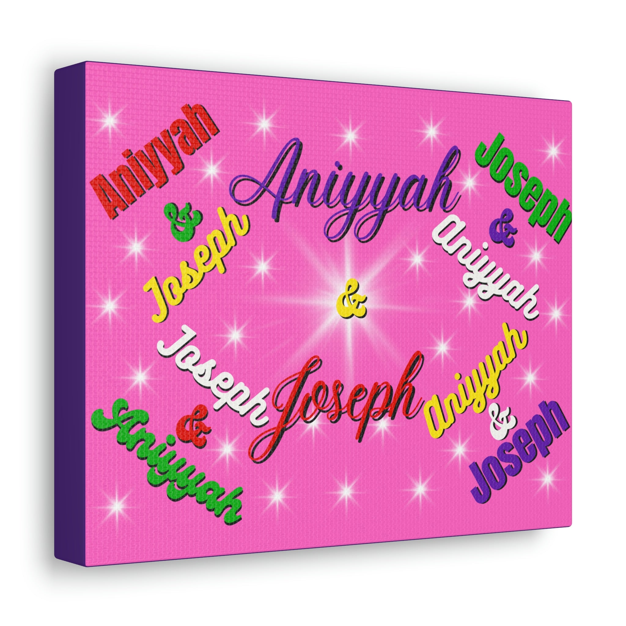 Personalized 10" x 8" Canvas Gallery Wraps (Please Email me first with your name and other request)