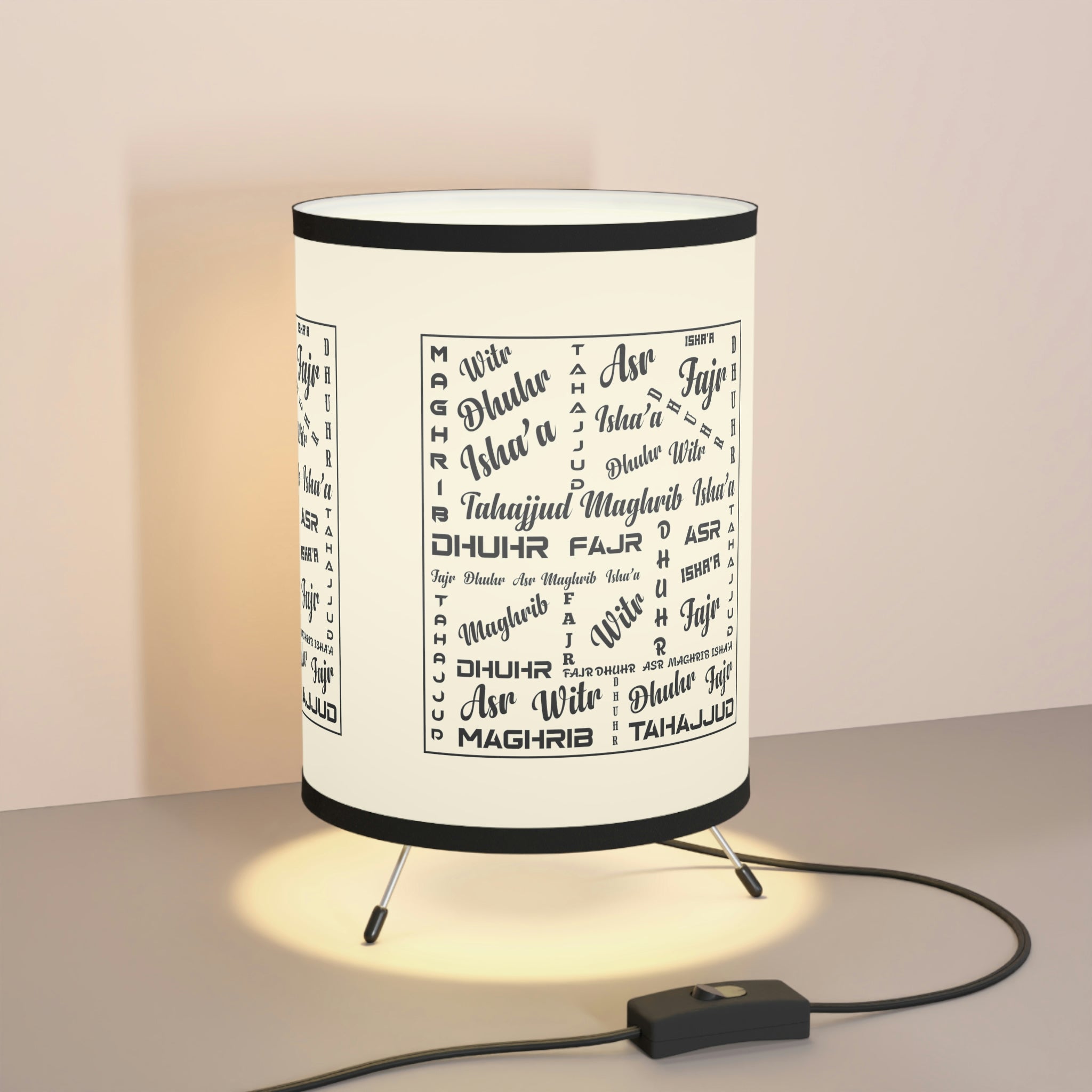 Customized Tripod Lamp with High-Res Printed Shade, US\CA plug (Please email me if you'd like to request something personalized)