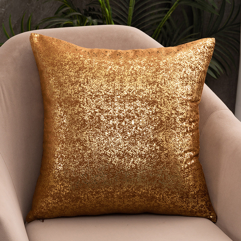 Rich Velvet Snowflake Gold Stamping Pillowcase