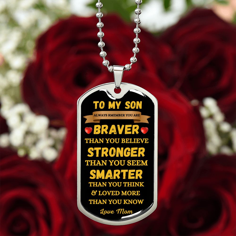 TO MY SON - DOG TAG