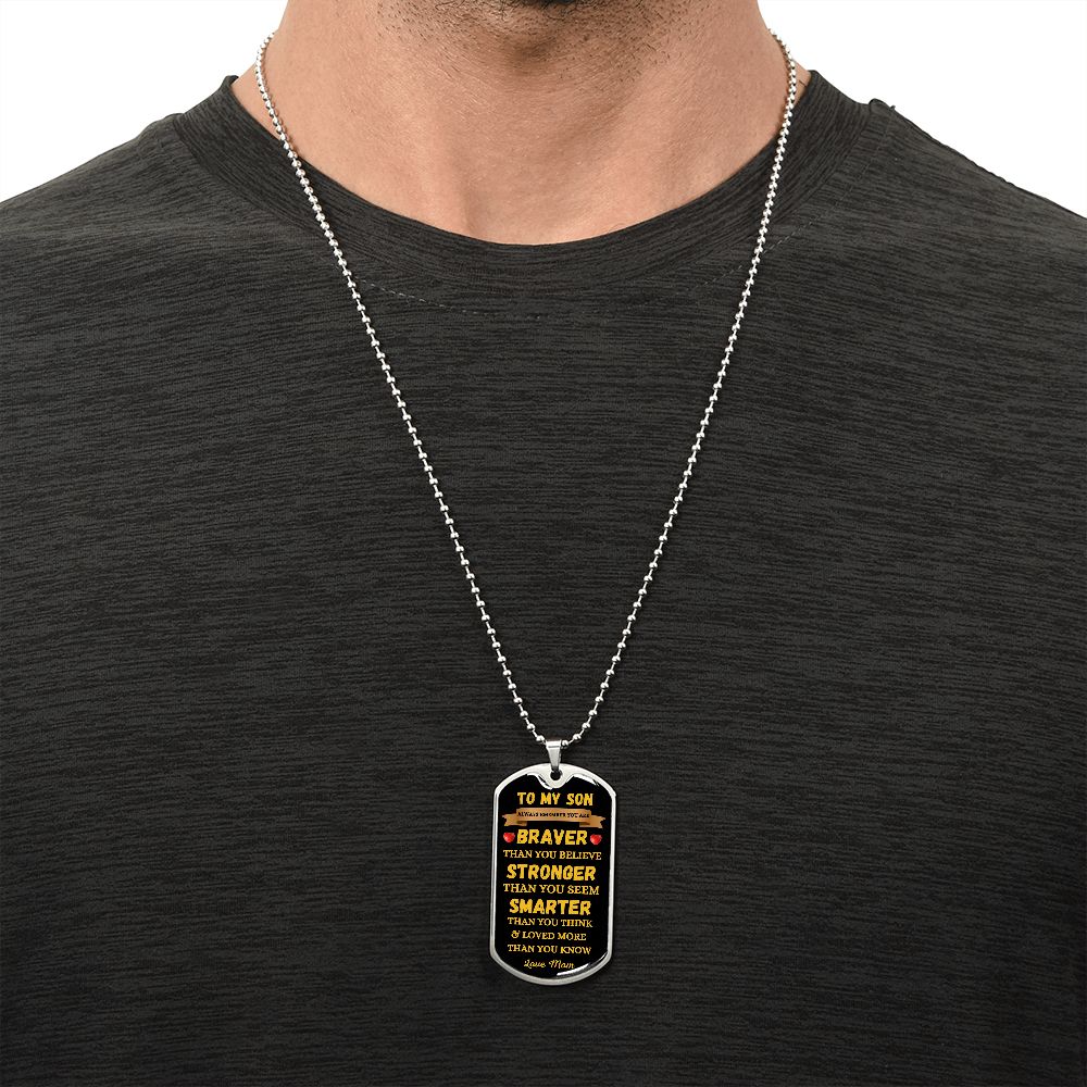 TO MY SON - DOG TAG