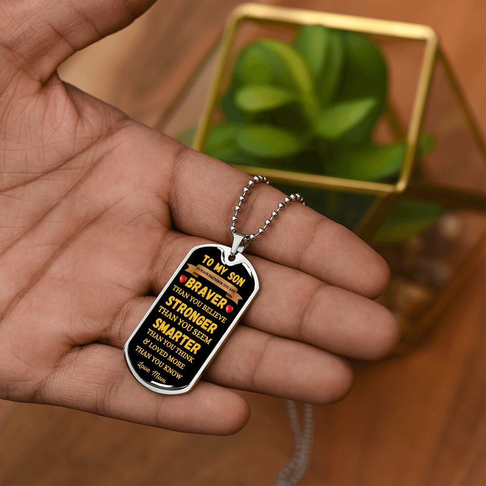 TO MY SON - DOG TAG