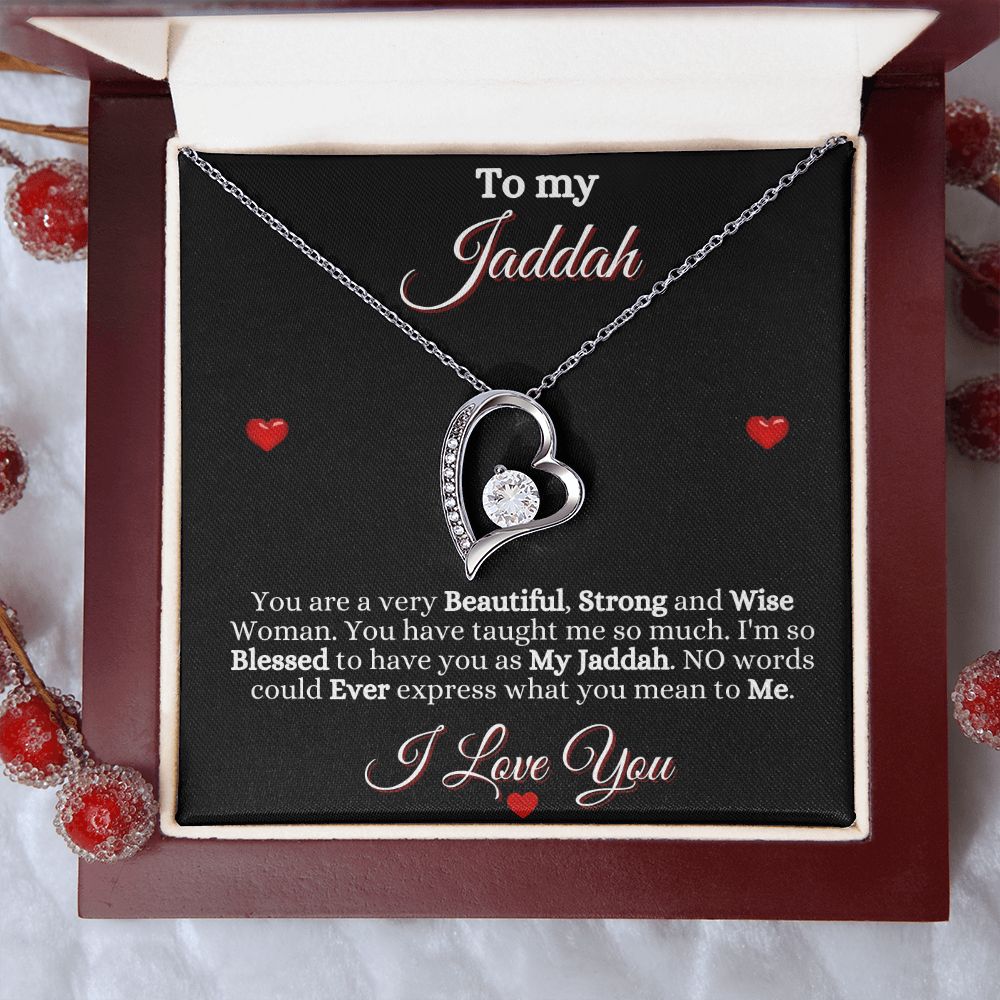 JADDAH/GRANDMOTHER - FOREVER LOVE NECKLACE - BLK