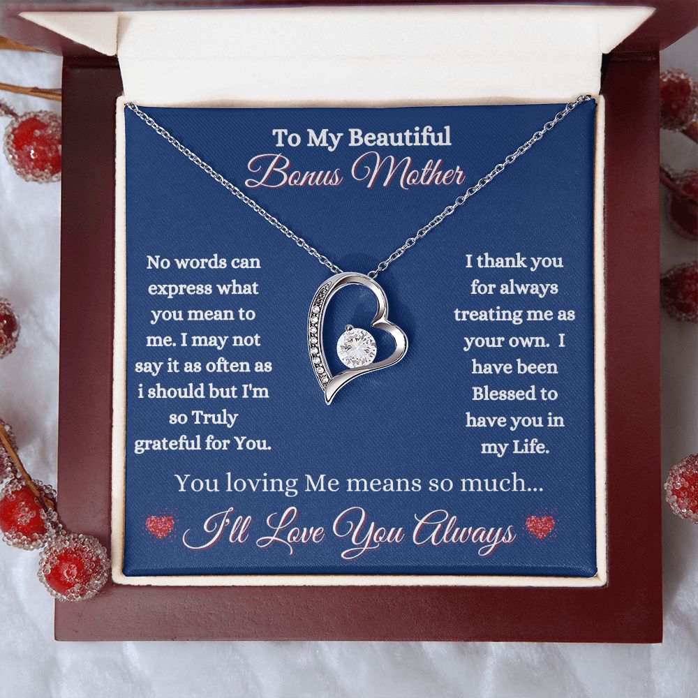 BONUS MOTHER - FOREVER LOVE NECKLACE - (BLUE)