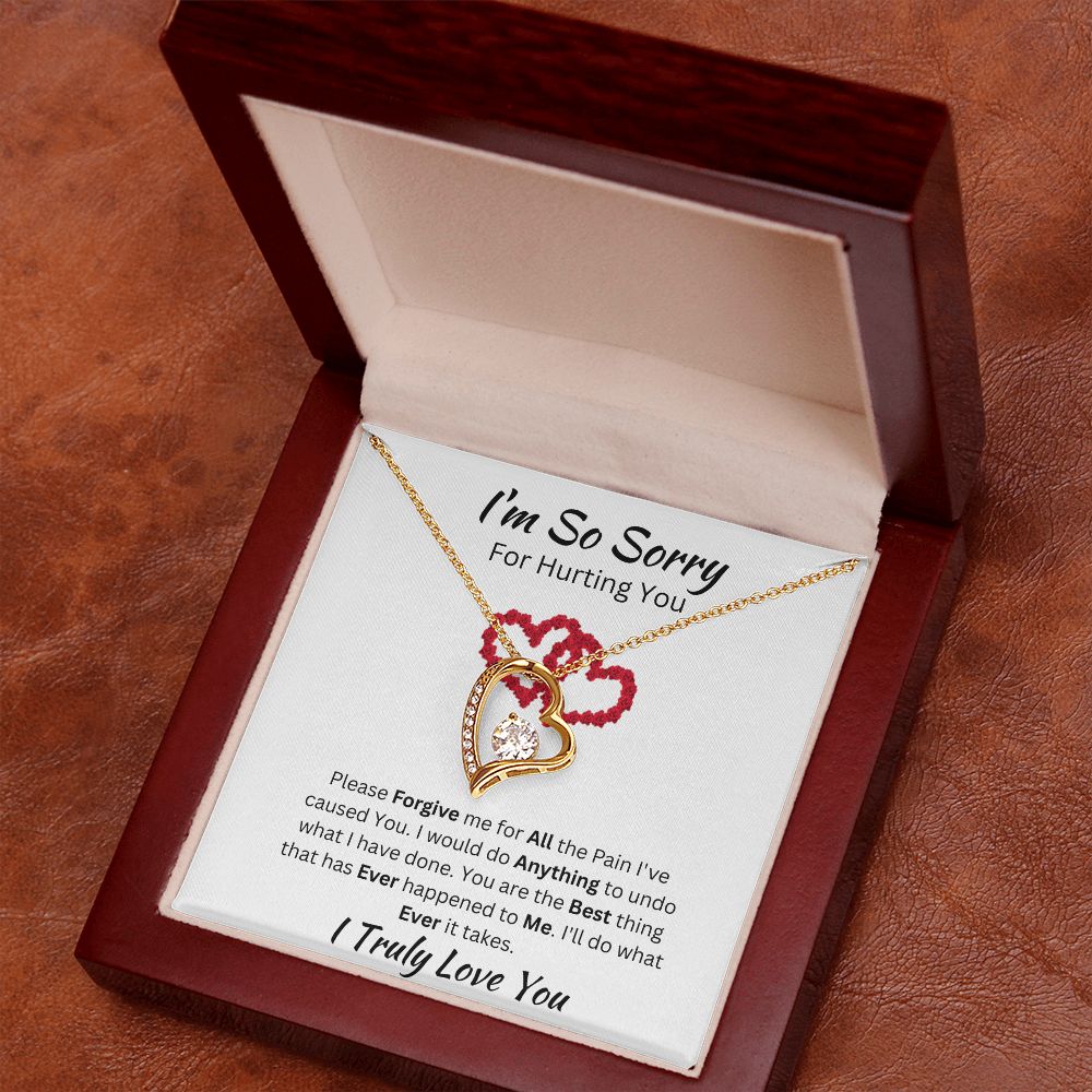 I'M SO SORRY - FOREVER LOVE NECKLACE - (WHITE)