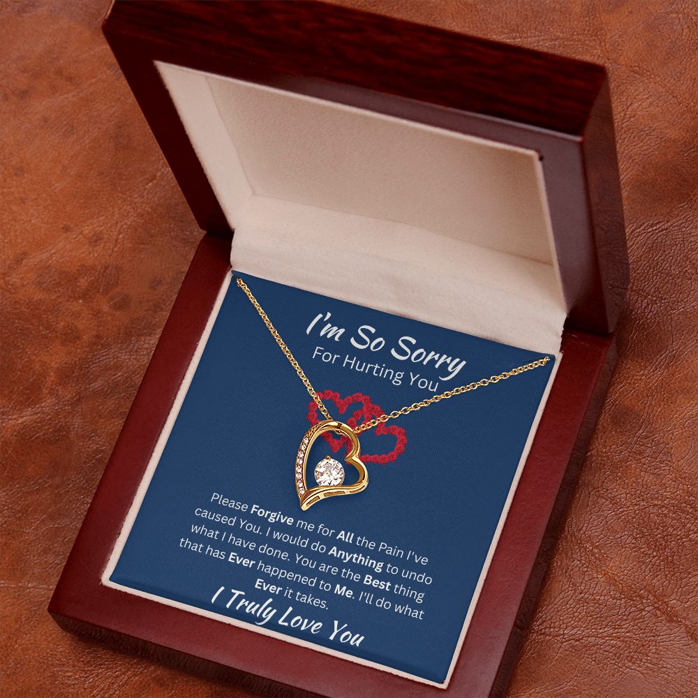 I'M SO SORRY - FOREVER LOVE NECKLACE - (BLUE)
