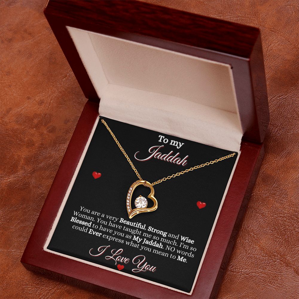 JADDAH/GRANDMOTHER - FOREVER LOVE NECKLACE - BLK