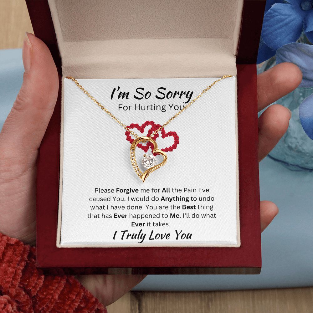 I'M SO SORRY - FOREVER LOVE NECKLACE - (WHITE)