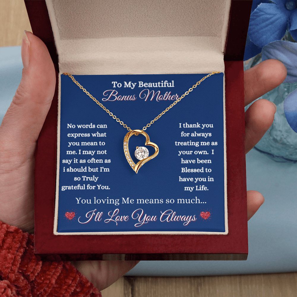 BONUS MOTHER - FOREVER LOVE NECKLACE - (BLUE)