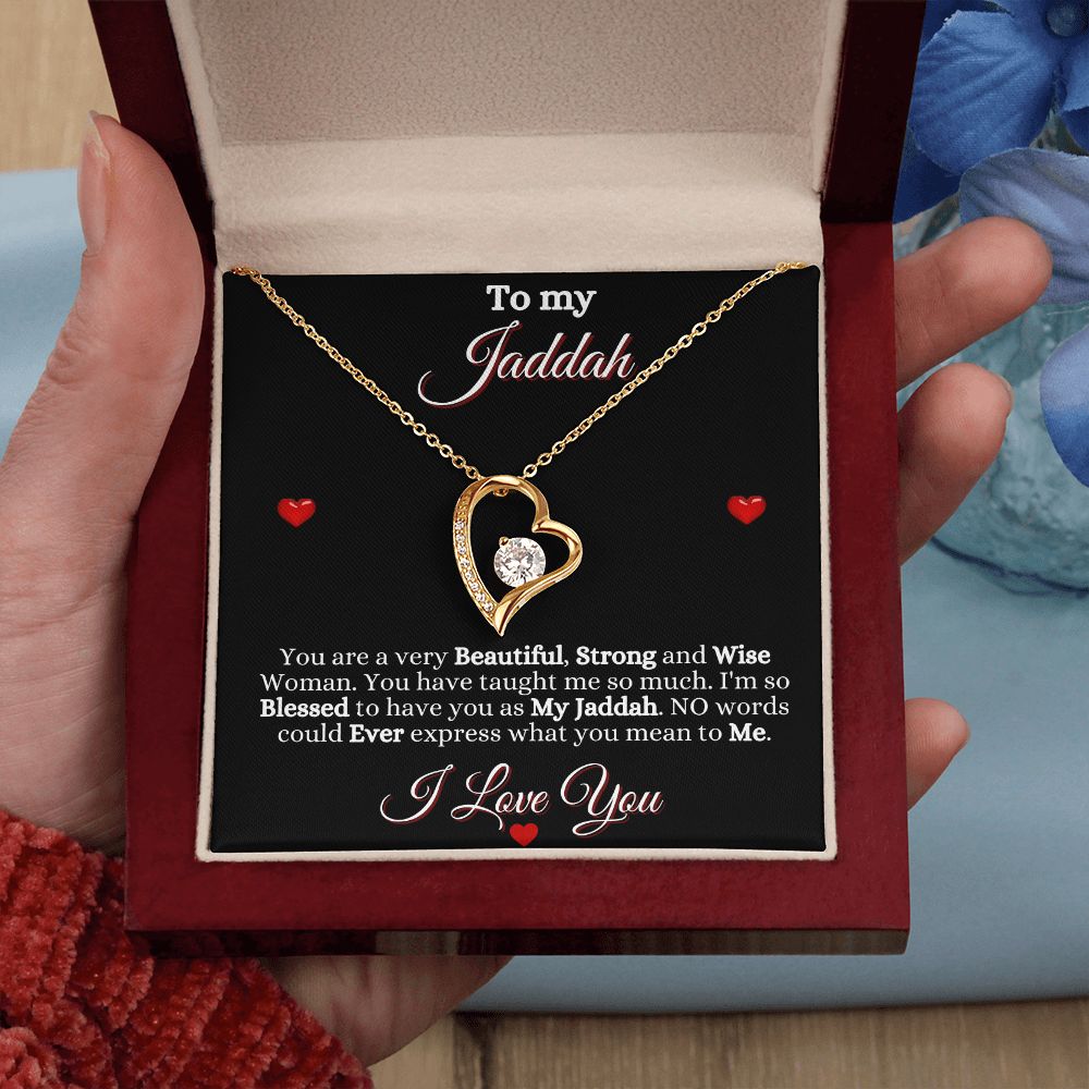 JADDAH/GRANDMOTHER - FOREVER LOVE NECKLACE - BLK