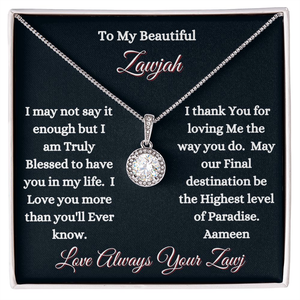 ZAWJAH - ETERNAL HOPE NECKLACE - BLK