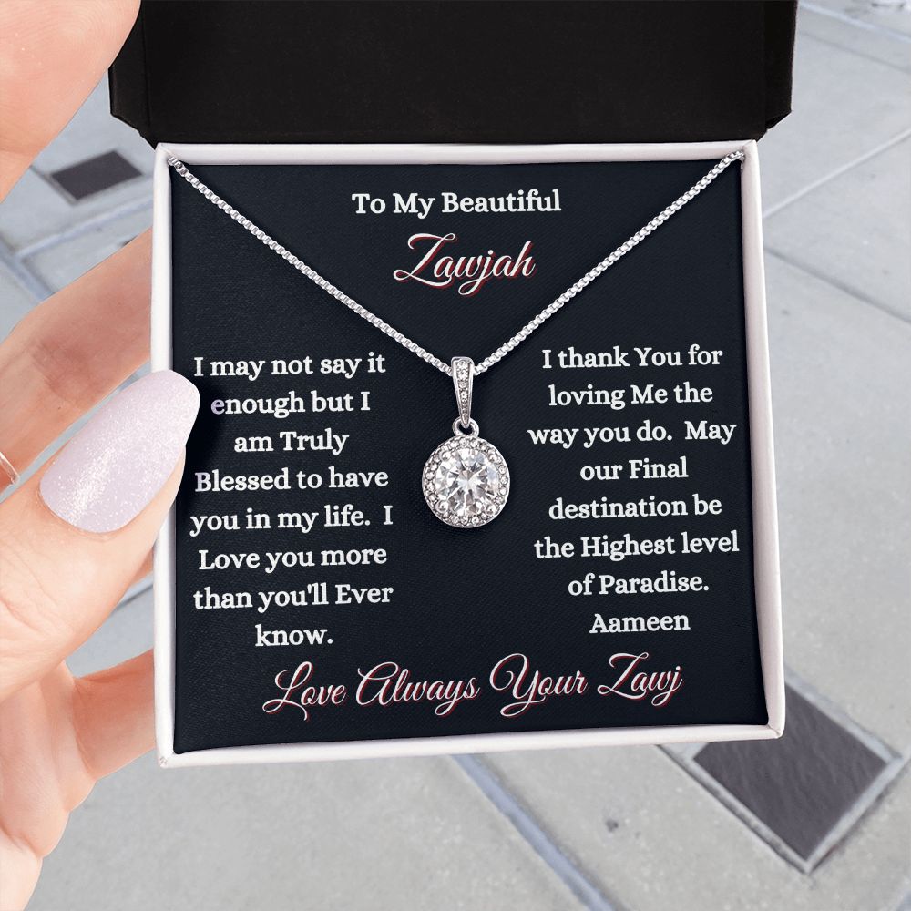 ZAWJAH - ETERNAL HOPE NECKLACE - BLK