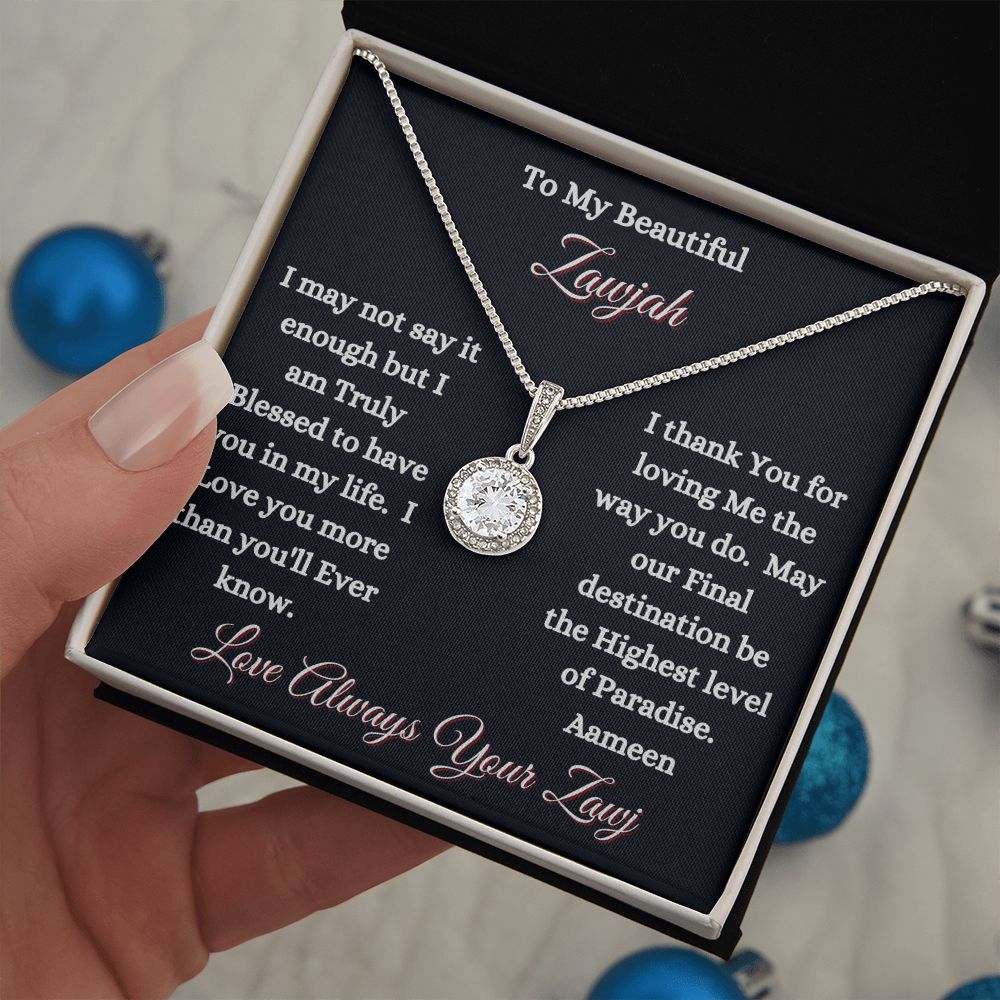 ZAWJAH - ETERNAL HOPE NECKLACE - BLK