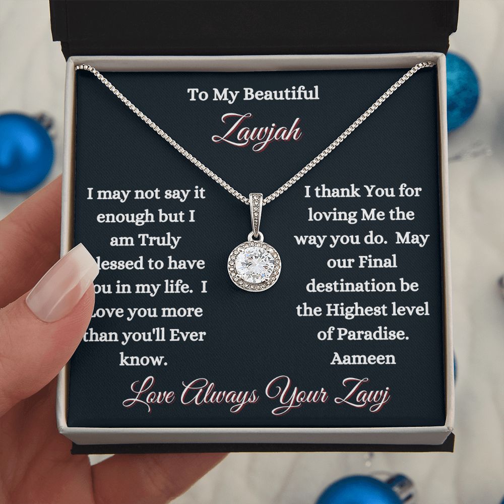 ZAWJAH - ETERNAL HOPE NECKLACE - BLK