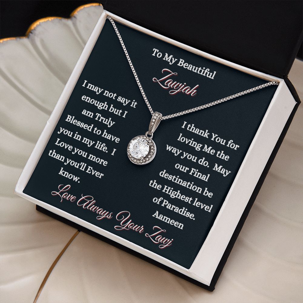 ZAWJAH - ETERNAL HOPE NECKLACE - BLK