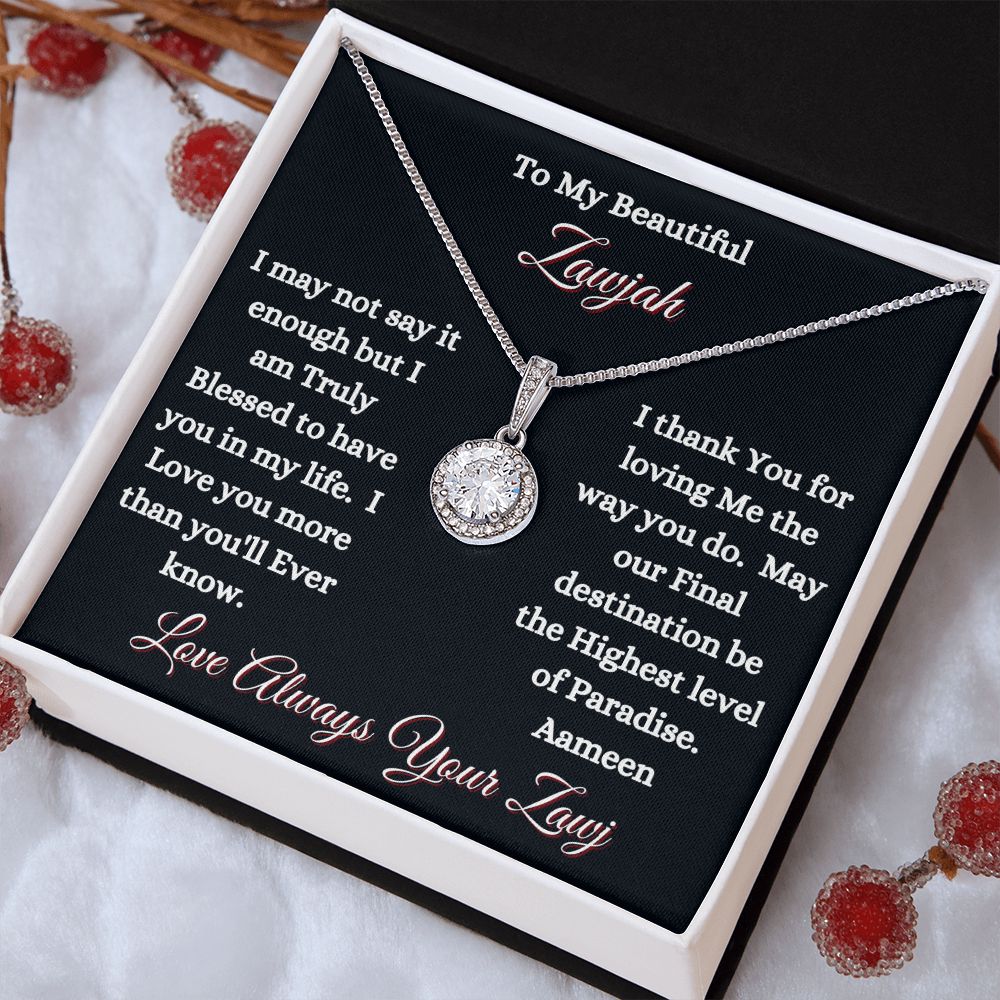 ZAWJAH - ETERNAL HOPE NECKLACE - BLK