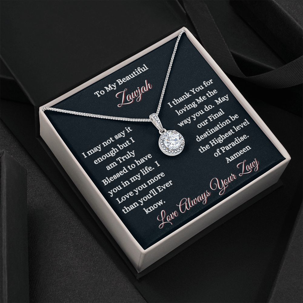 ZAWJAH - ETERNAL HOPE NECKLACE - BLK