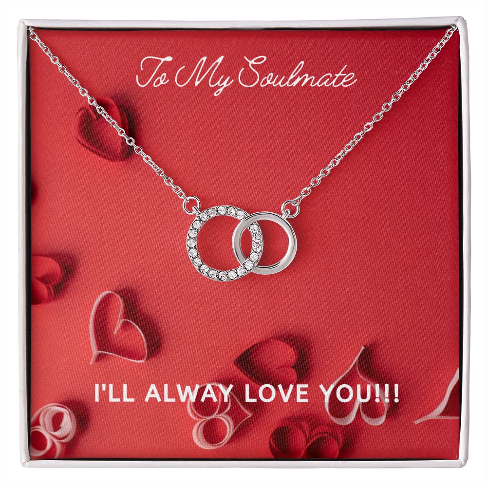 LOVE - TO MY SOULMATE - PERFECT PAIR NECKLACE