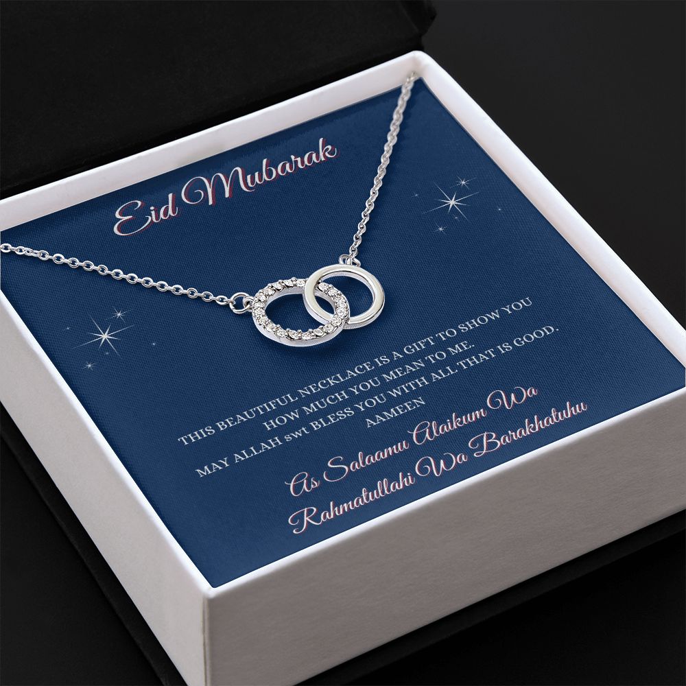 EID MUBARAK - PERFECT PAIR NECKLACE - BLUE