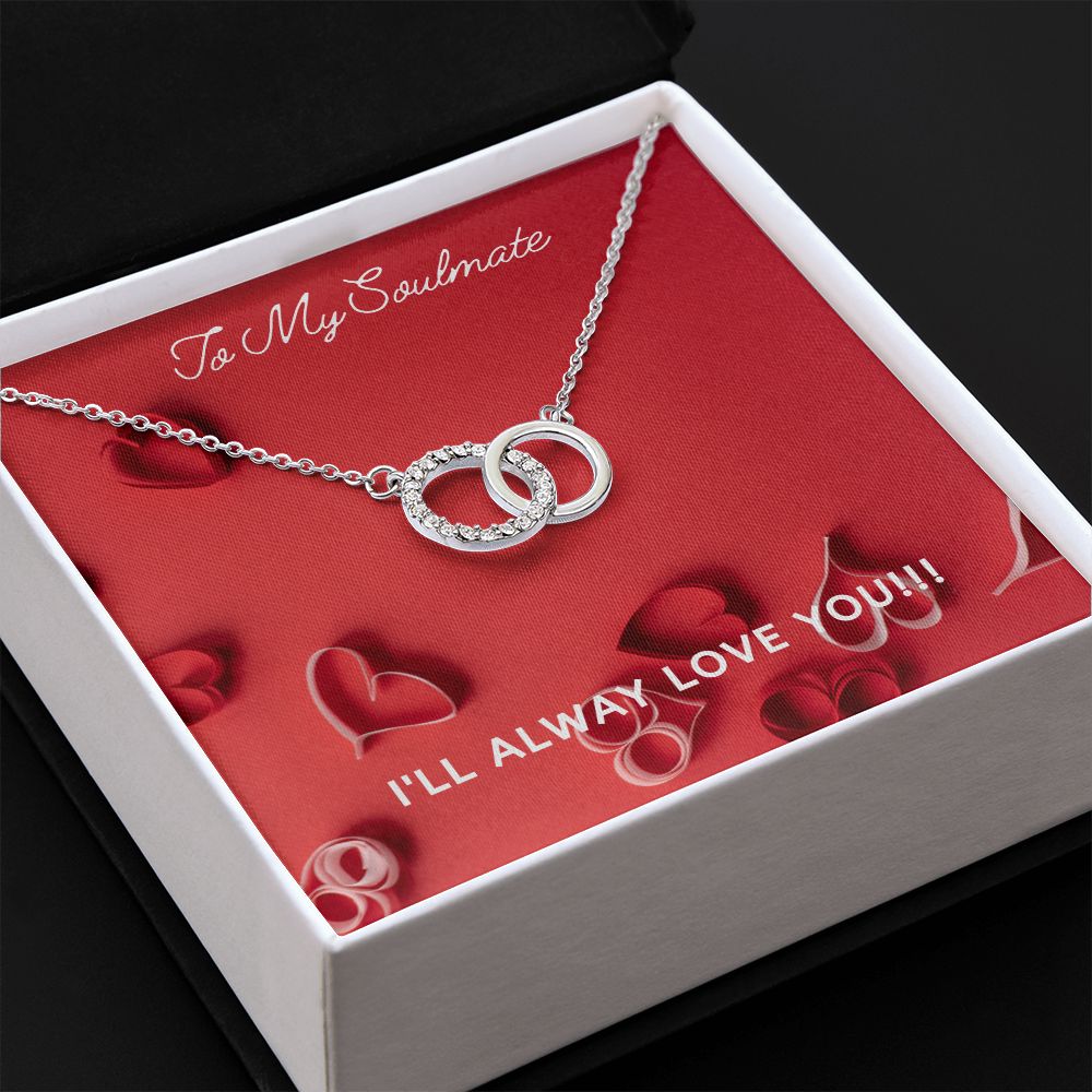 LOVE - TO MY SOULMATE - PERFECT PAIR NECKLACE