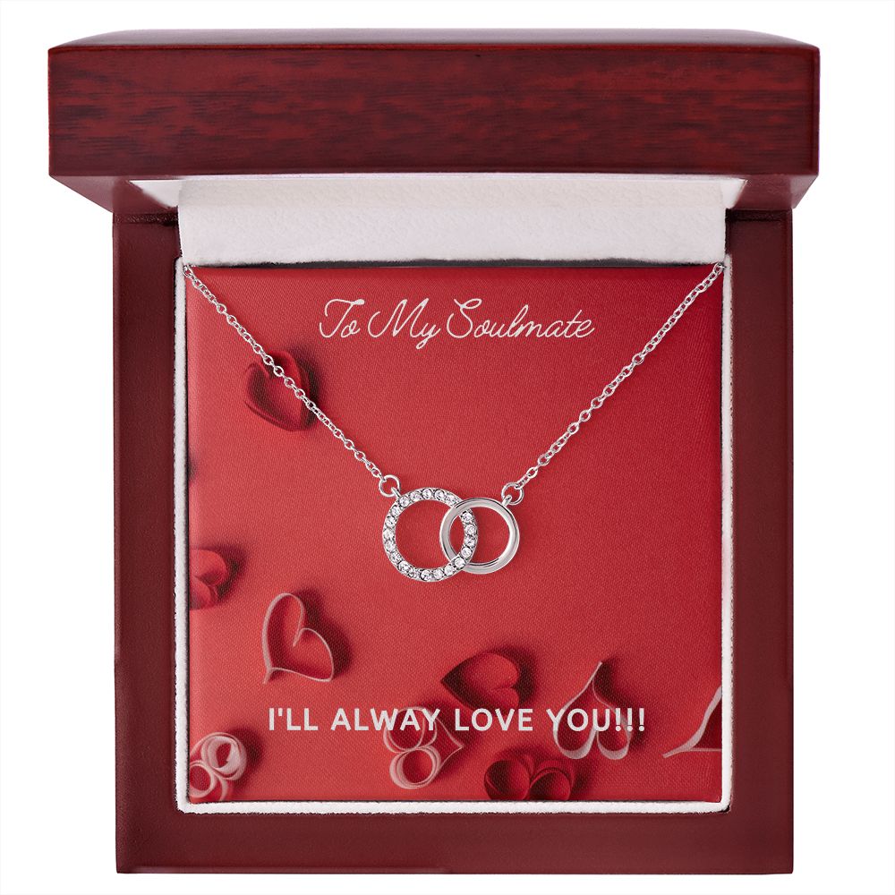 LOVE - TO MY SOULMATE - PERFECT PAIR NECKLACE