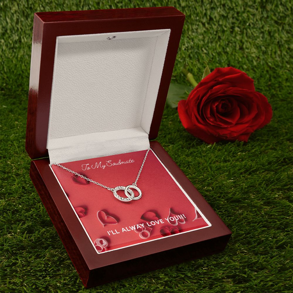LOVE - TO MY SOULMATE - PERFECT PAIR NECKLACE