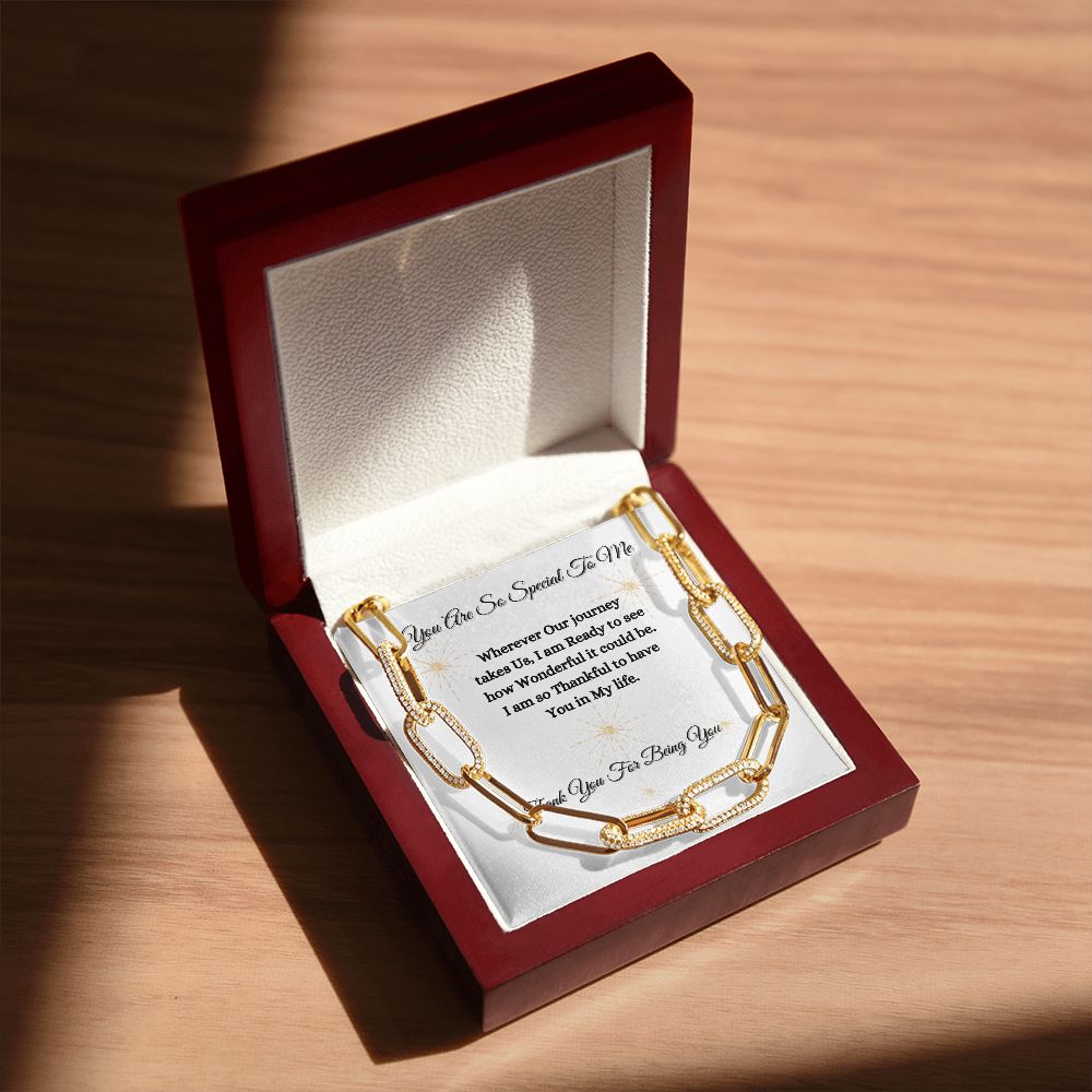 YOU ARE SO SPECIAL TO ME - FOREVER LINKED UNISEX CHAIN - (WHT)