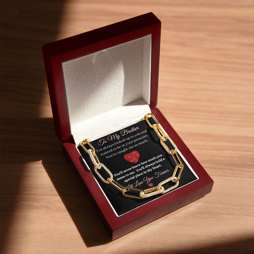 BROTHER - FOREVER LINKED UNISEX CHAIN - (BLK)