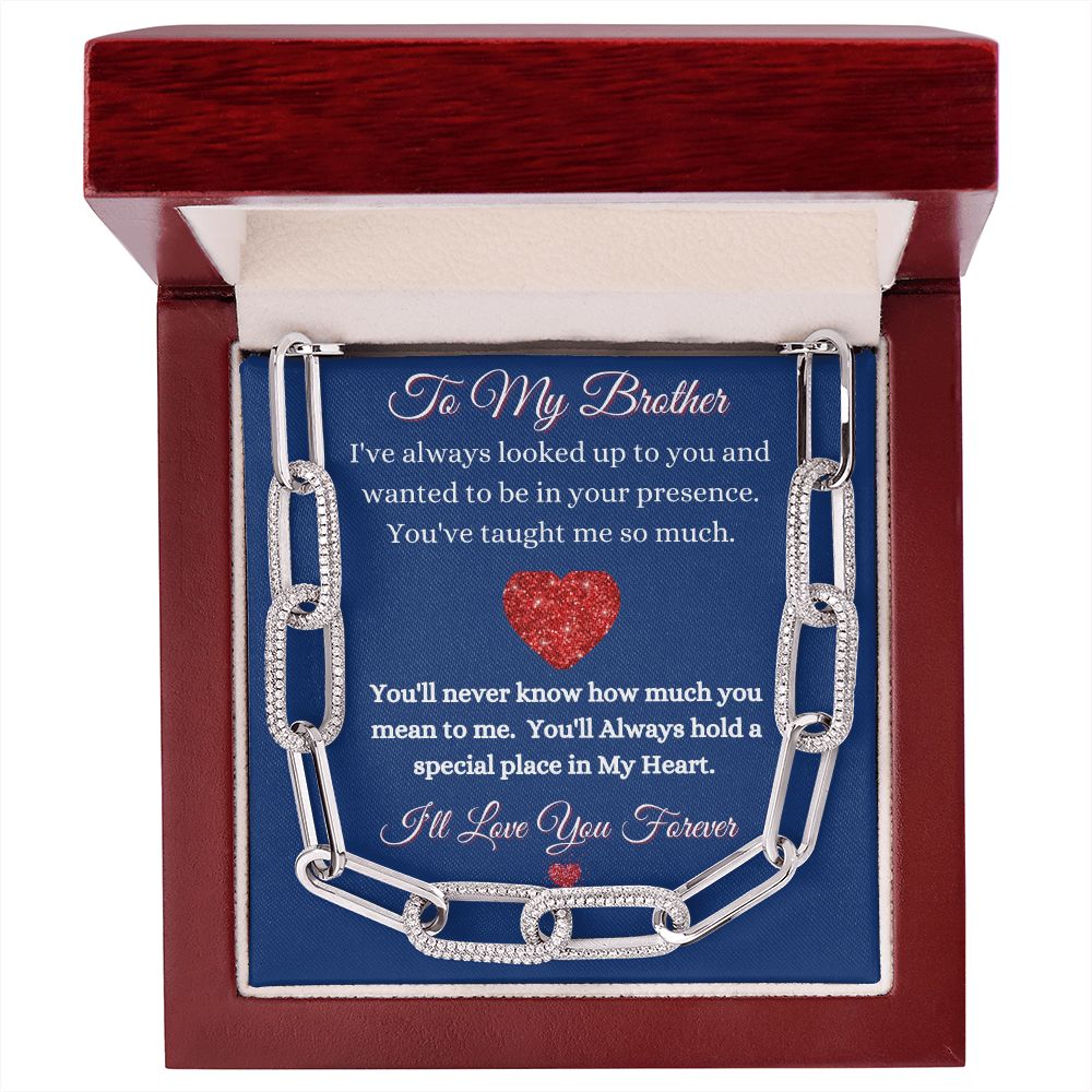 BROTHER - FOREVER LINKED UNISEX CHAIN - (BLUE)