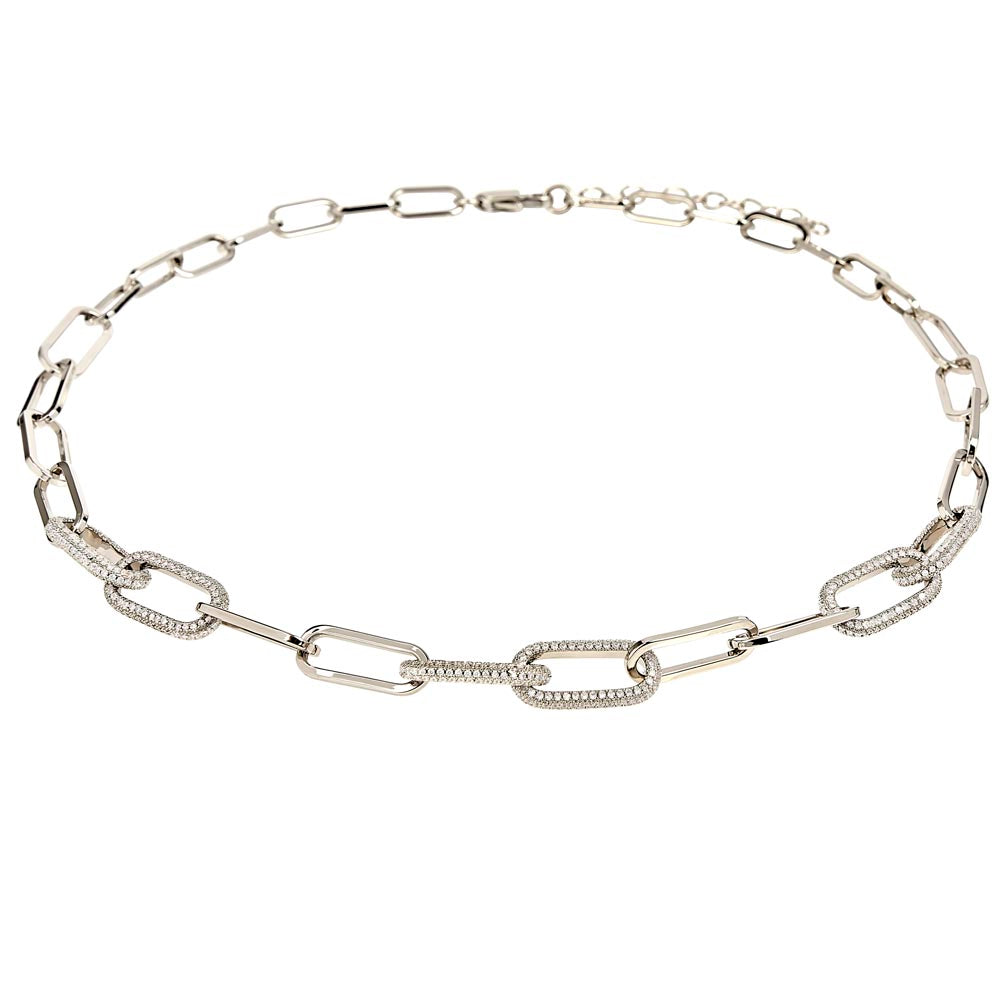 FATHER -TO THE FATHER THAT STEPPED UP -FOREVER UNISEX LINKED CHAIN (BLUE)