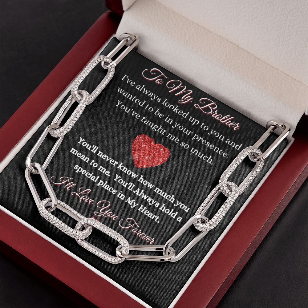 BROTHER - FOREVER LINKED UNISEX CHAIN - (BLK)