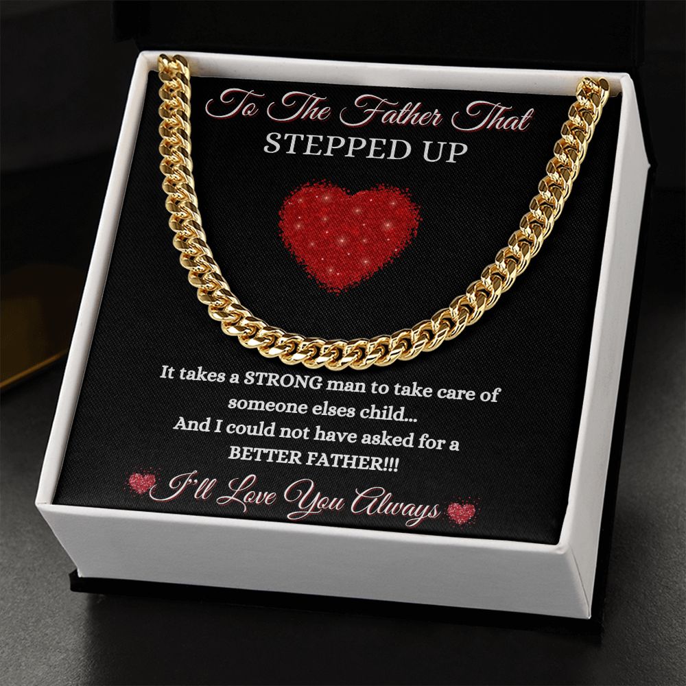 FATHER THAT STEPPED UP - CUBAN LINK CHAIN - BLK