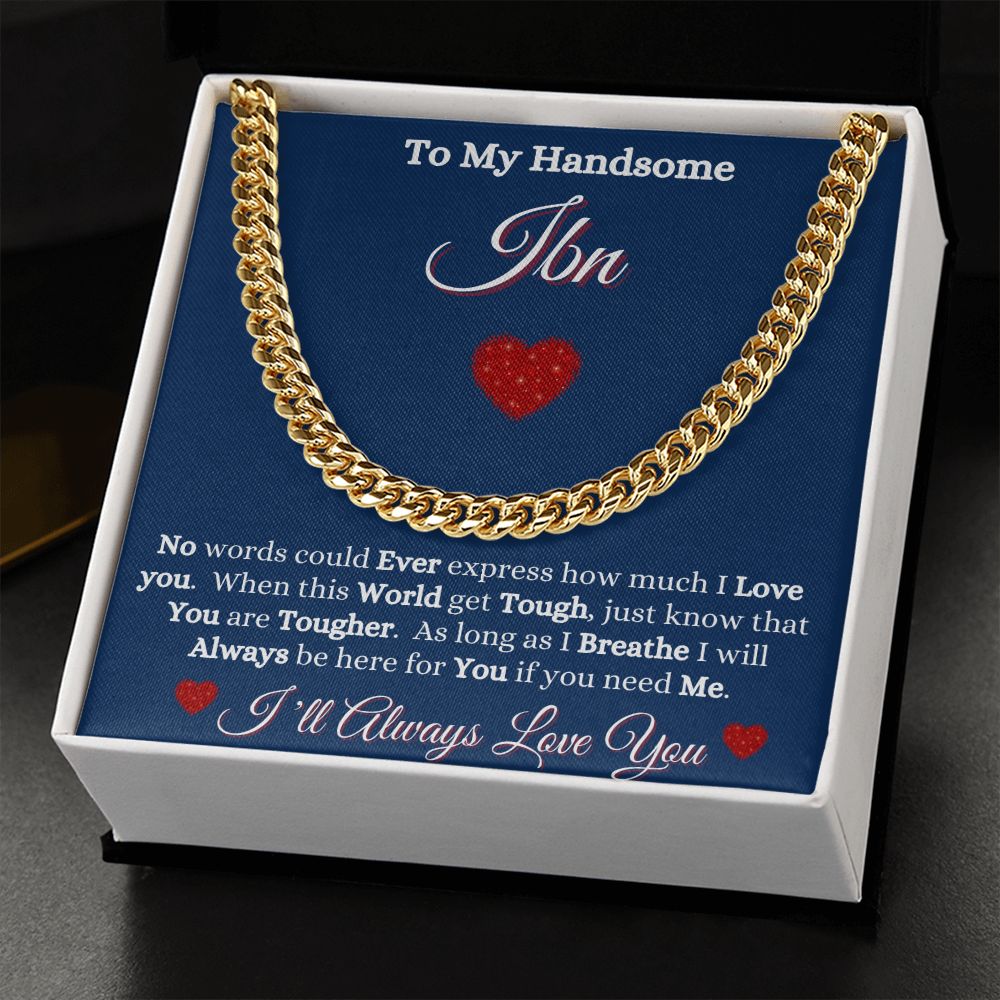 IBN/SON - CUBAN LINK CHAIN - BLUE