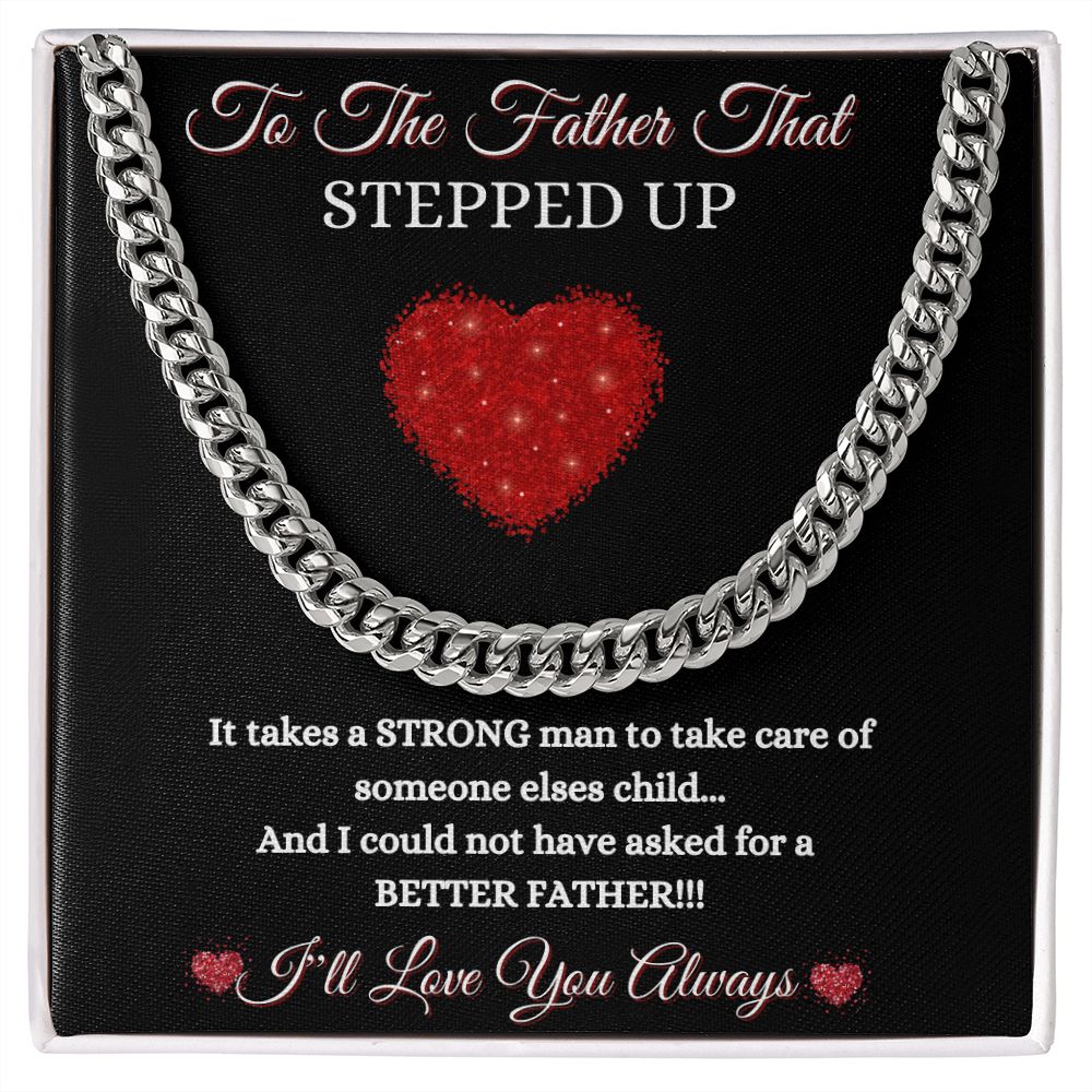 FATHER THAT STEPPED UP - CUBAN LINK CHAIN - BLK
