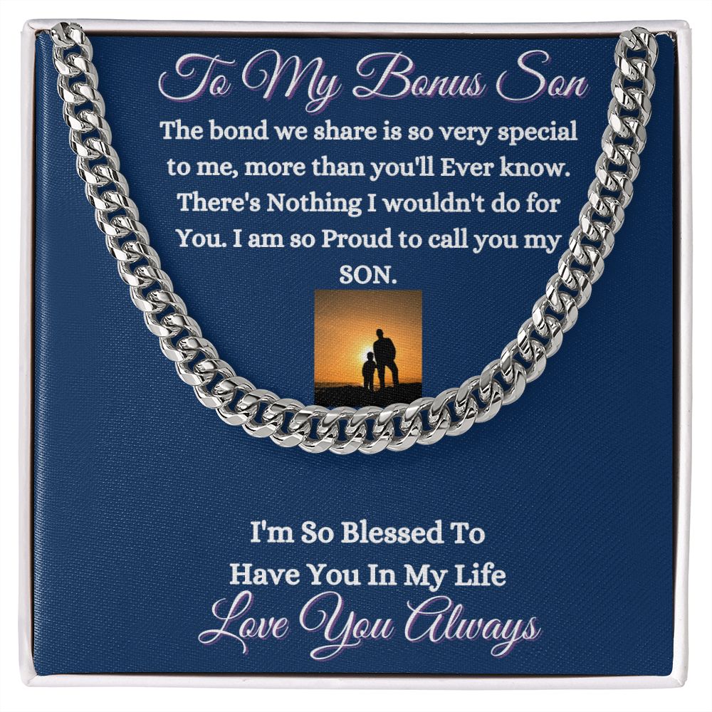 Cuban Link Chain Necklace for Men Husband Son Brother Nephew Fiance Soulmate Spouse Friend Ms. Leah's Place