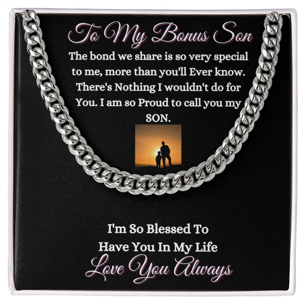 Cuban Link Chain Necklace for Men Husband Son Brother Nephew Fiance Soulmate Spouse Friend Ms. Leah's Place