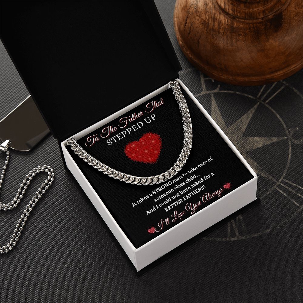 FATHER THAT STEPPED UP - CUBAN LINK CHAIN - BLK