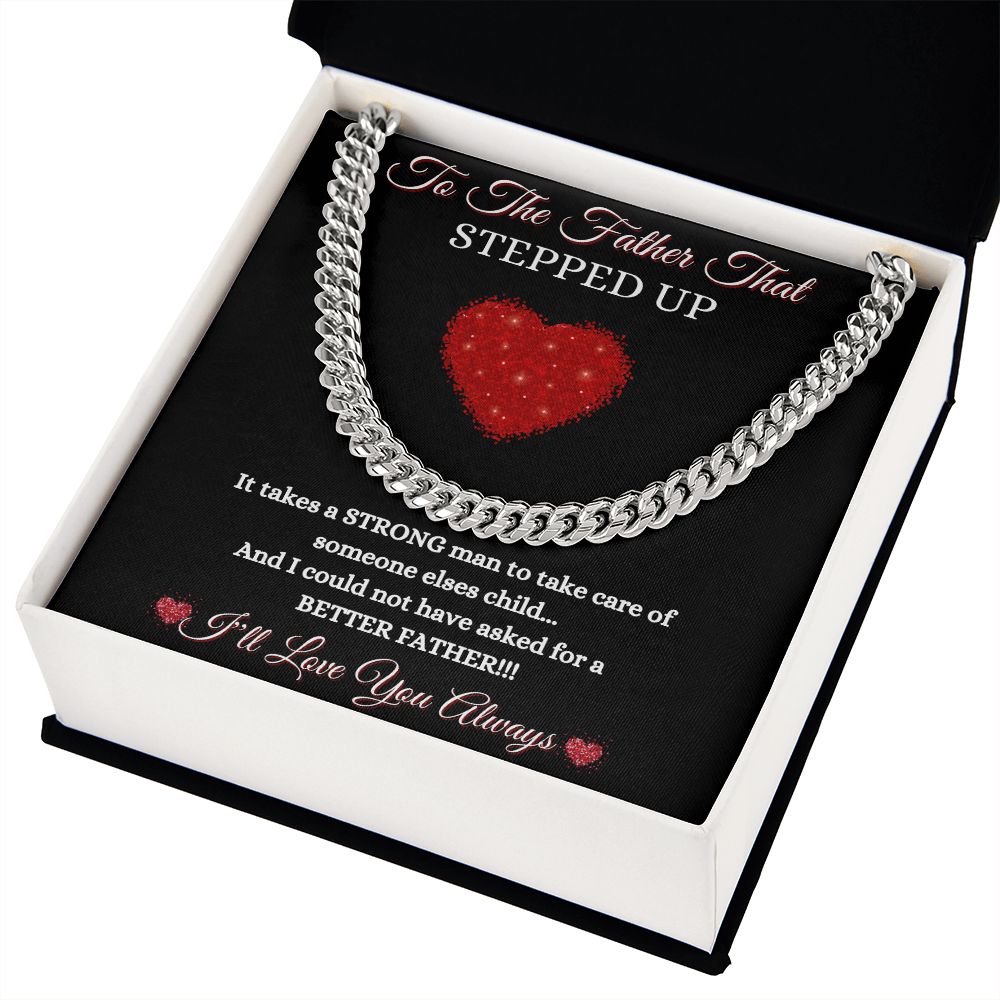 FATHER THAT STEPPED UP - CUBAN LINK CHAIN - BLK