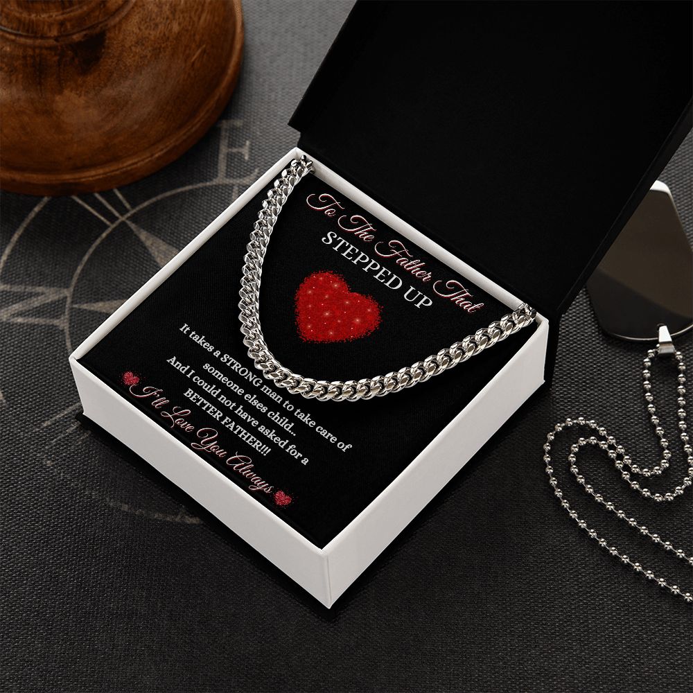 FATHER THAT STEPPED UP - CUBAN LINK CHAIN - BLK