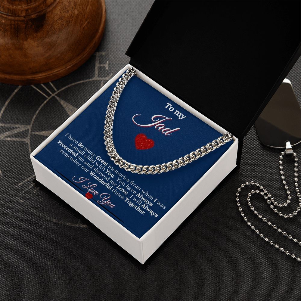 JAD/GRANDFATHER - CUBAN LINK CHAIN - BLUE