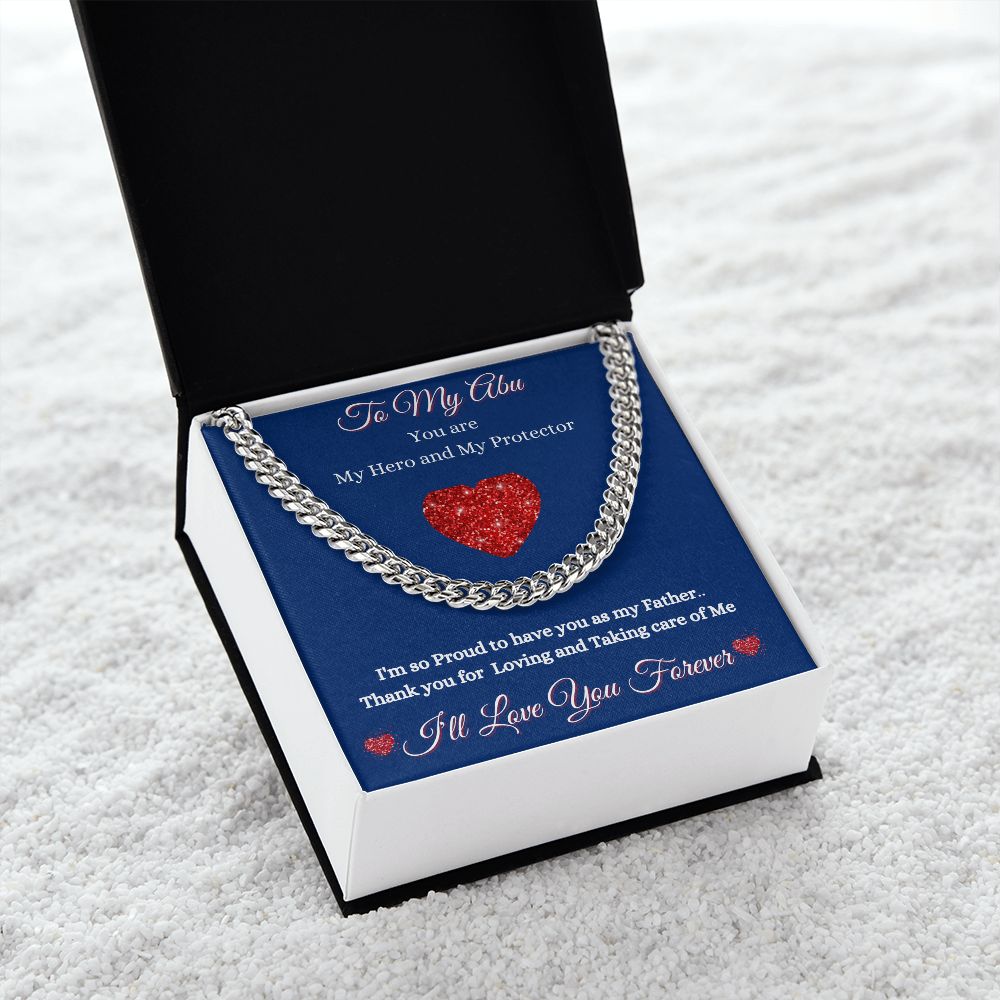 ABU - TO MY ABU - CUBAN LINK CHAIN NECKLACE