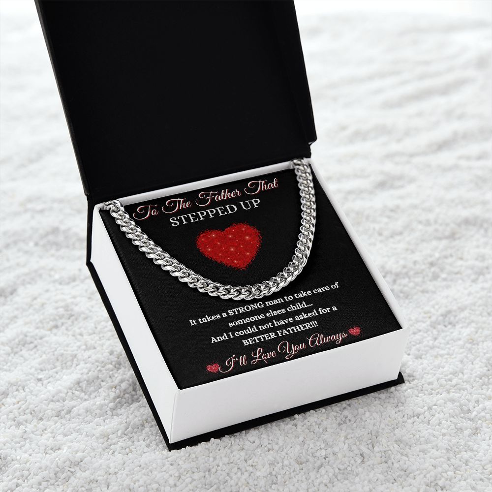 FATHER THAT STEPPED UP - CUBAN LINK CHAIN - BLK