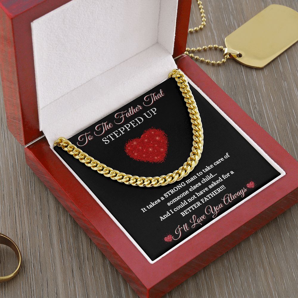 FATHER THAT STEPPED UP - CUBAN LINK CHAIN - BLK