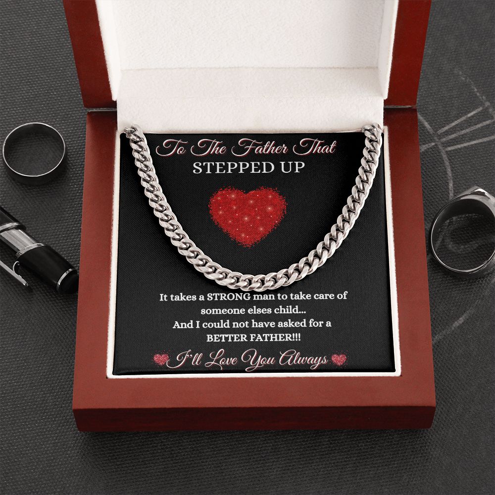 FATHER THAT STEPPED UP - CUBAN LINK CHAIN - BLK