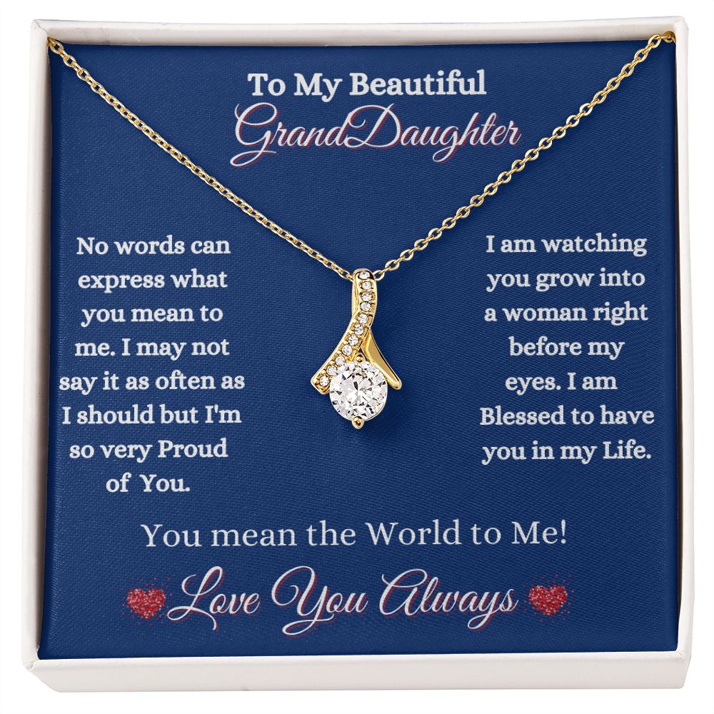 GRANDDAUGHTER - ALLURING BEAUTY NECKLACE - (BLUE)