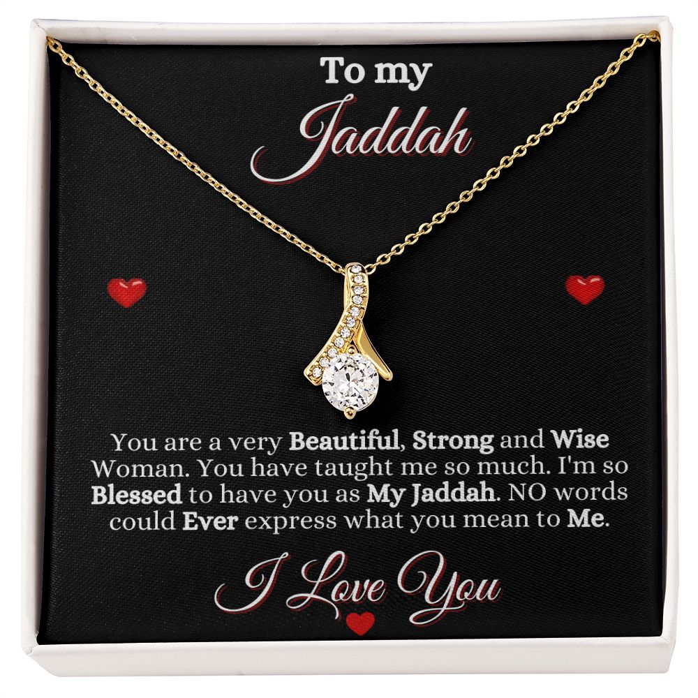 JADDAH/GRANDMOTHER - ALLURING BEAUTY NECKLACE - BLK