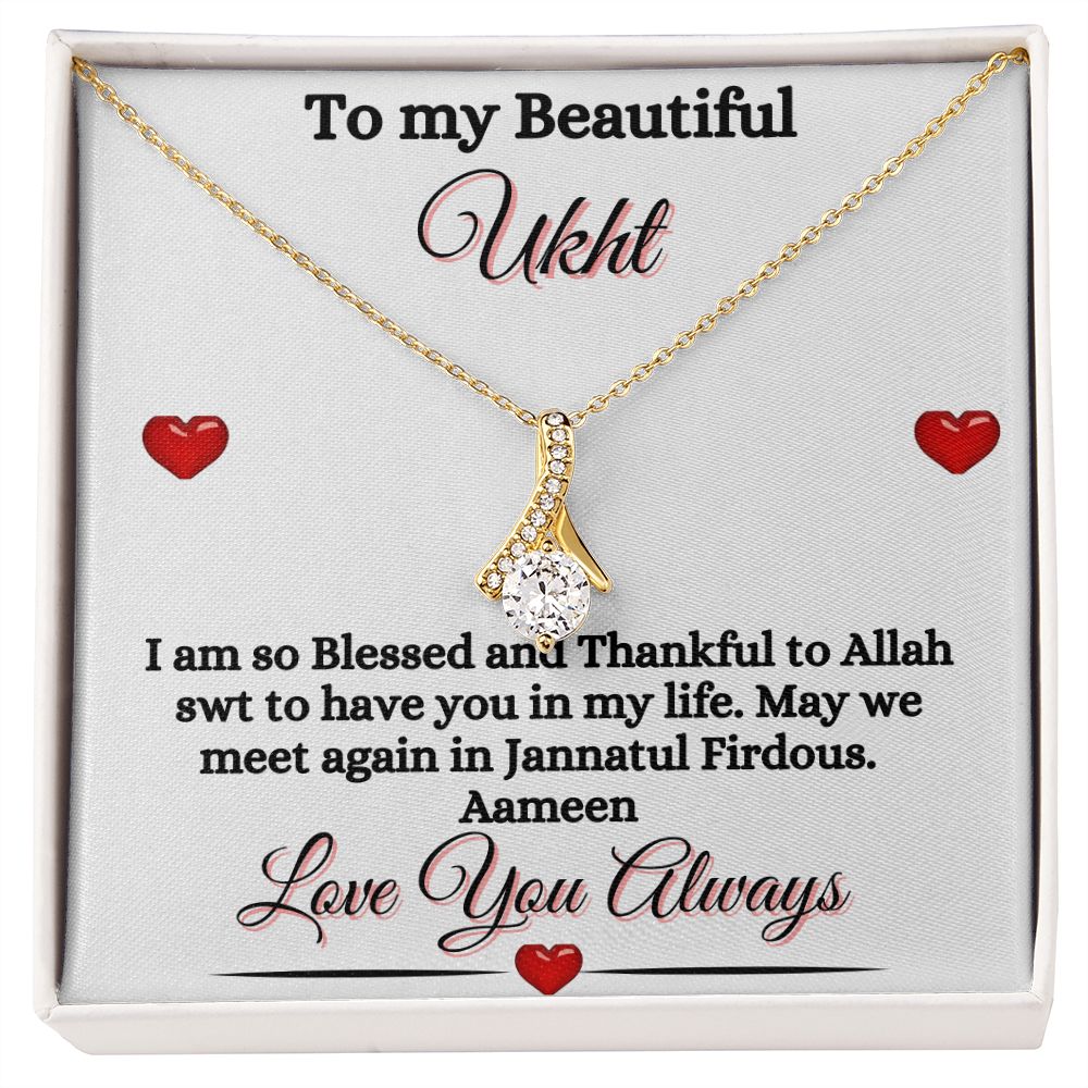 MY UKHT/SISTER - ALLURING BEAUTY NECKLACE - WHITE