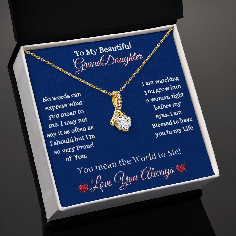 GRANDDAUGHTER - ALLURING BEAUTY NECKLACE - (BLUE)
