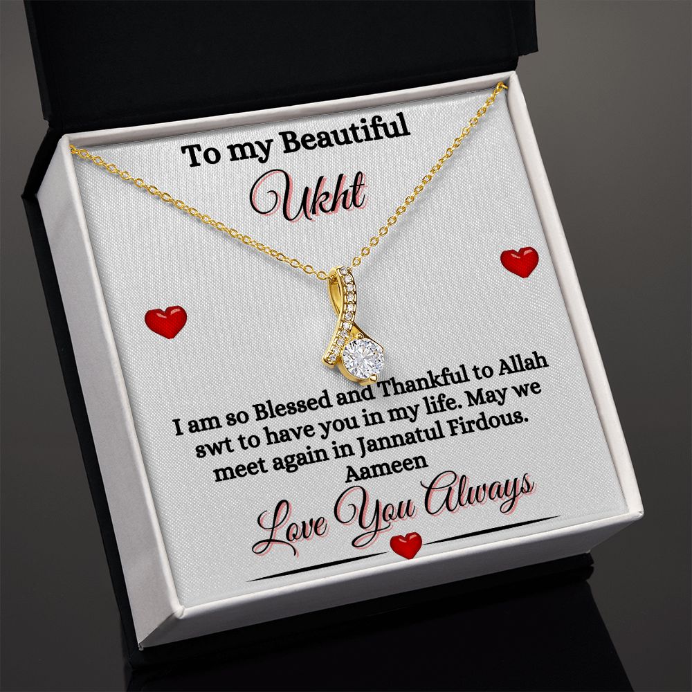 MY UKHT/SISTER - ALLURING BEAUTY NECKLACE - WHITE